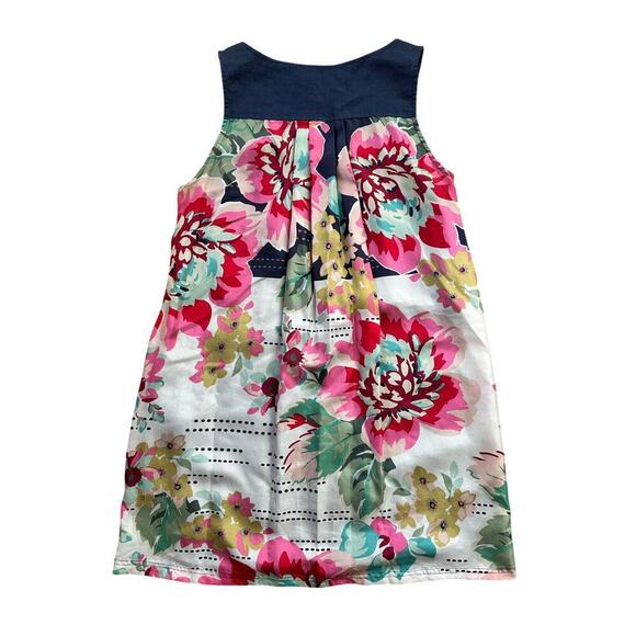 Johnny Was Johnny Was Sz XS Navy Linen & Silk Floral Tank - Picture 2 of 4